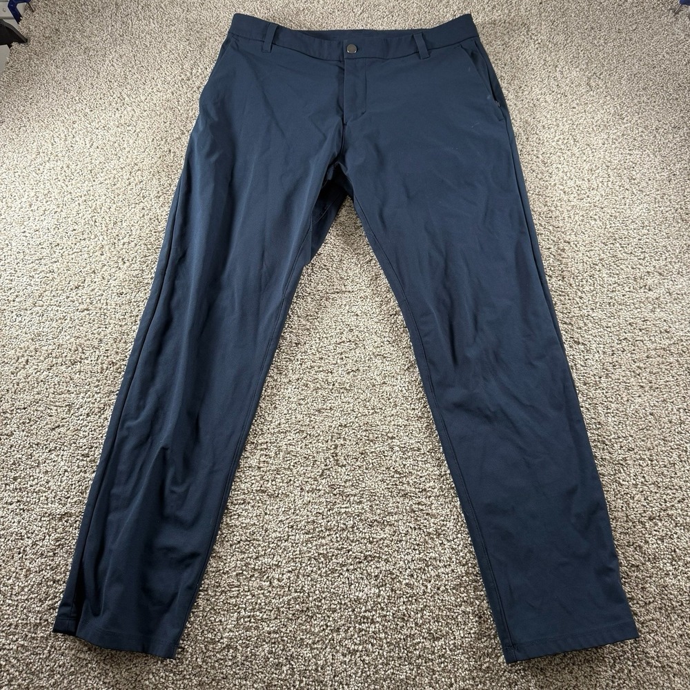 Lululemon ABC Pants Mens 34 Preppy Chino Classiccore Fit Performance Casual FLAW